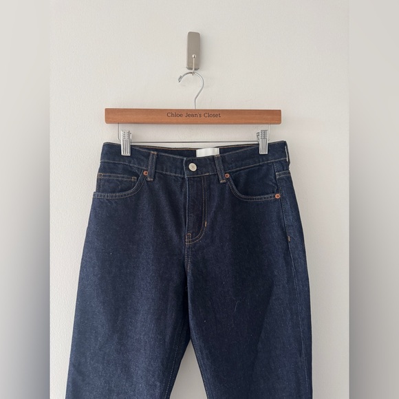 REFORMATION Greer Mid Rise Jeans in Ondine 25 - Picture 4 of 7